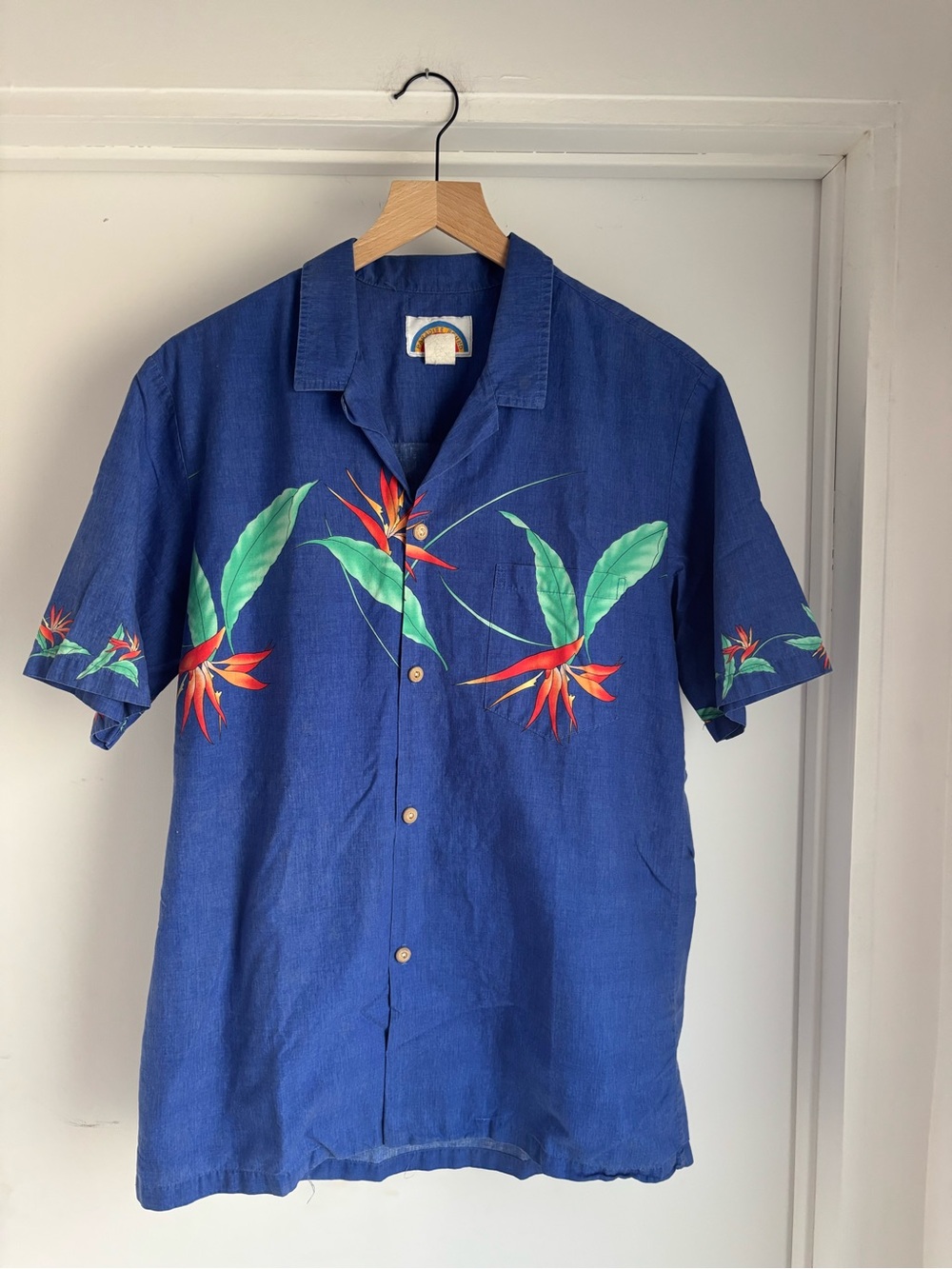Paradise Found Vintage 70s Authentic Made in Hawaii USA Hawaiian Shirt Size L